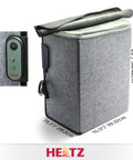 Foldable Foot And Leg Heater With Blanket Portable Under Desk Space Warmer control panel and size dimensions