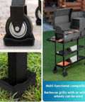 Anti Slip Caster Cups For Furniture And BBQ Grills, Durable Silicone Non Slip Pads For Wheels Or Legs, Stackable Floor Protectors