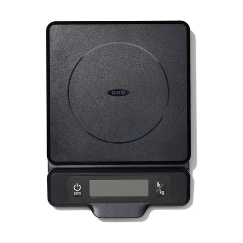 5 Pound Kitchen Scale With Pull Out Display Black For Precise Baking And Cooking, Measures In 1/8 Ounce And 1 Gram Increments