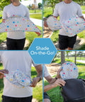 Outdoor Baby Swing Sun Shade For Toddlers, Portable Folding Canopy That Blocks UV Rays, Easy Install with hexagonal pattern