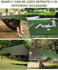 Go To Camping Hammock With Rain Fly Tarp And Built In Mosquito Net setup showing versatile use in outdoor settings