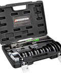 Compact Tube Bender Kit With Reverse Bending Attachment For 1/4 To 7/8 Inch Tubing And Pipe, Black in carrying case