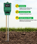 All In One Plant Moisture Light And PH Meter For Gardening And Farming, No Fuss Easy To Read Dial Soil Test Kit showing design features
