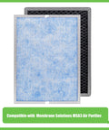 Upgraded MSA3 Replacement Filter For MSA3 And MSA3S Air Purifiers With 3 In 1 H13 True HEPA Odaller Pure Technology, filters displayed.
