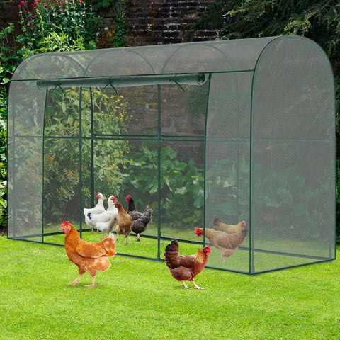 Crop Cages For Garden Plants, Large 9.8 Ft Long By 3.3 Ft Wide By 6 Ft High Plant Protection Tent With Zippered Door, Raised Bed Cover, Wind Resistant Garden Bed Enclosure For Vegetables And Flowers, Easy To Assemble