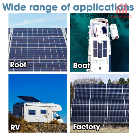 10 Pack Heavy Duty Solar Panel End Clamp Brackets Rock Solid Adjustable Aluminum Rail Roof Mount on various applications.