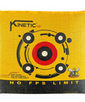 Yellow Jacket Kinetic One Point Zero 65 Pound Portable Field Point Archery Target Bag With Two Sides Ten Bullseyes And Weather Resistant