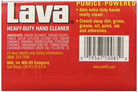 Label view of Heavy Duty Hand Cleaner With Pumice And Moisturizers, Tough On Dirt Grime Grease Oil Paint Ink Adhesives Caulk, 5.75 oz