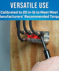 Using Beefy Full Head Torque Wrench 7/16 Drive Delivers 20 In Lb Precision for F Connector Tightening on coax installation