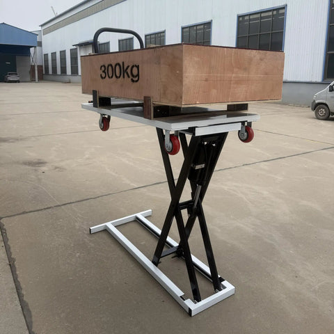 Heavy Duty Electric Hydraulic Lift Table Cart Handles Heavy Loads Like A Champ With 660 Lbs Capacity Portable Scissor Platform Is Total Warehouse Game Changer Plug And Play Smooth Operation For Any Factory Floor Or Delivery Run