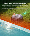 Neomow X2 Pro Auto Mapping Robot Lawn Mower avoids pool with 360-Degree LiDAR AI vision, mapping 1.5-acre lawn.