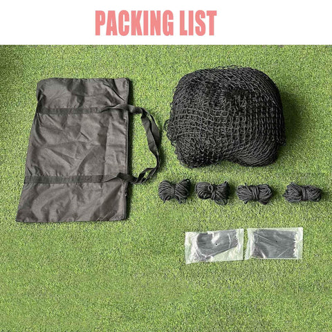 10x10x10 Ft Golf Batting Cage Netting For Indoor Outdoor Backyard Practice, accessories and carry bag on grass