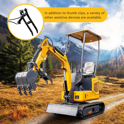 Tracked Mini Excavator With 15Hp Gasoline Engine And Mechanical Thumb Gripper, Smooth Operator Built Like A Tank For Wet Mud And Tight Quarters On Your Property