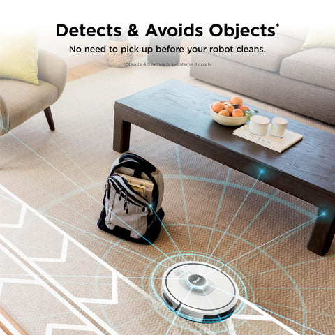 Matrix Clean Robot Vacuum With Serious Suction For Pet Hair On Carpets And Hard Floors Self Empty Base 60 Day Dust Capacity Voice Control LiDAR Navigation And Smart Mapping For Effortless Home Cleaning navigating around furniture