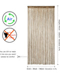 Beaded Curtain For Doorway With Tassels And Beads Hanging Fringe Boho Hippie Room Divider Privacy Decor 39 By 79 Inch 100 By 200 Cm Easy Install Eco Friendly Polyester Light Coffee