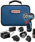 12V Max Drill Driver With 5-In-1 Flexiclick System Brushless Motor and accessories including keyless chuck, charger, two 2.0Ah batteries