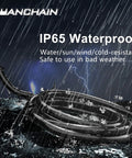 Image of 50 Ft Heavy Duty Outdoor Indoor Extension Cord 16 Gauge SJTW Waterproof 3 Prong Grounded 125V 13A in rain storm.