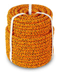 Beefy Double Braided Arborist Rope 1/2 Inch By 125 Feet No Stretch Static Rope With 7200 Lb Working Load Tree Rigging Rope Sogas para Arboles Assorted Colors coiled bundle
