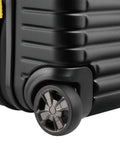 Close-up of inline wheel on Cruise 3.0 Hardside Underseater Carry On Luggage With Two Inline Wheels Lightweight Polycarbonate Shell