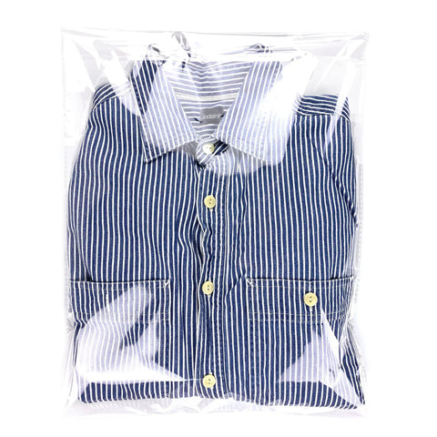 Self Sealing Clear Cellophane Bags For Shirts And Clothes, 10x14 Inch Resealable Packaging Bags With Reinforced Sides, OPP Material, No Hole Design, 100 Count Pack