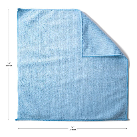 Workhorse Commercial Dust Mop 48 Inch With Sturdy Aluminum Handle And Reusable Washable Cotton Head Dry Sweeping Mop head in light blue 14x14 inch size.