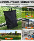 20 Foot Baseball And Softball Batting Cage Net For Backyard Practice Portable Hitting Net With Carry Bag for flexible use