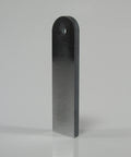 Garage Tested Weld On Threaded Mounting Tabs Featuring 3/8-16 Threads Cut From Solid Quarter Inch Mild Steel Built For Hot Rod Chopper Bobber And Cafe Racer Builds Sold As A Pair Ready To Roll Made In Usa, showing a close-up view of one tab.