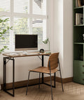 Grab-And-Go Foldable Desk With A 31.5 Inch Wood Top No Tools Needed No Assembly Required Compact Home Office Desk In Small Space