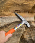 Rock Pick Hammer 22 Oz Geology Hammer Pro Grade With Pointed Tip And Square Face USA Made used on rock face