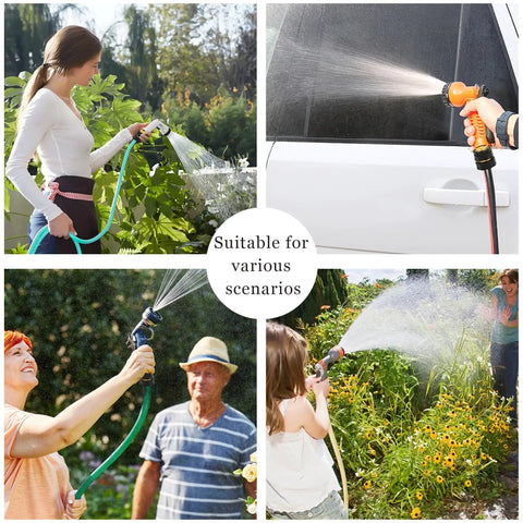 Various scenarios using Aluminum Garden Hose Quick Connect Fittings 4 Piece Set Three Quarter Inch No Leak Quick Connectors