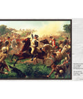 Washington rallying troops painting from 10 Poster Set Of American War Paintings For Social Studies Classrooms And K-12 Teachers, 12 x 18