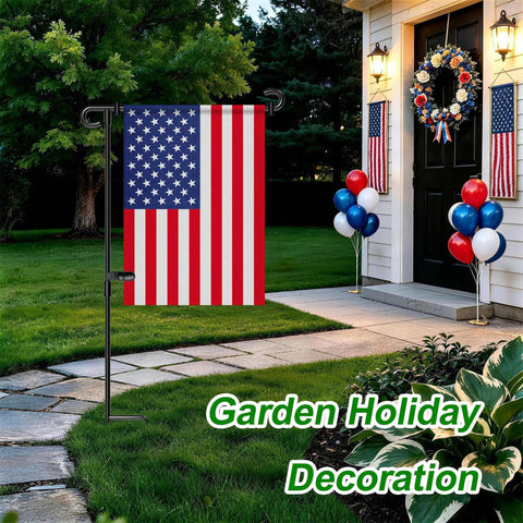 Sturdy Wrought Iron Garden Flag Stand For Outdoor Use Keeps Your 12.5 By 18 Inch Garden Flags Upright All Season Display