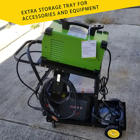 Heavy Duty Welding Cart For TIG MIG Welder And Plasma Cutting Equipment With 3 Tier Shelves And Upgraded Wheels Tilt Top Shelf