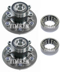 Front And Rear Wheel Bearings And Hubs Kit Timken Quality For Chevy Colorado And GMC Canyon RWD No Hassle Complete Replacement Set