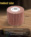Six Pack Non Woven Wire Drawing Flap Wheel Set For Polishing And Burnishing Metal Surfaces Surface Conditioning 120x100mm