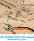Tiny 304 Stainless Steel Compression Springs With 0.3mm Wire And 2mm O.D. For Pen Repairs And DIY Projects In A 20 Piece Shop Kit That Works Great, springs and pliers on wood