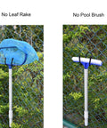 Two Expandable Chain Link Fence Hangers For Holding Poles, Brushes, Leaf Rakes And Light Gear Up To 4 Lb on chain link fence.