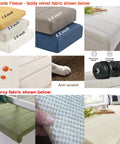 Straight Up Solid Custom Size Hearth Cushion With Extra Thick Foam Padding For Baby Safe Fireplace Edge Protector And Non Slip Window Bench Seat Cover For Cozy Indoor Furniture Armor, showcasing various thicknesses and textures.