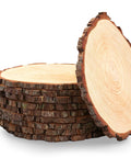 Ten 13-14 Inch Wood Slices For Go-To Centerpieces Set Of 10 Rustic Wood Rounds For Weddings And Events Tree Slices And Plate Chargers
