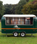 Turnkey Mobile Food Truck And Portable Snack Cart Commercial Kitchen Setup Coffee Bar Or Burger Grill Hustle Custom Built Rolling Rig side view showcasing stainless steel interior and workspace