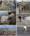 Workers using Handheld Power Concrete Vibrator 15000 RPM 1500W 2HP Electric Vibrator for Construction and Patching Jobs