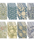 Mini Pocket Spiral Notebooks Bundle - 24 Count, 2.36 x 3.94 Inches, 8 Vintage William Morris Floral Covers, lined pages