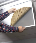 Installation of Backlit Film Insert For 2x4 Fluorescent Ceiling Lights, Easy Install Light Cover For School And Office