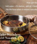 Tri Ply Stainless Steel Cookware Set With Detachable Handle 13 Pieces Induction Compatible And Oven Safe on wooden table