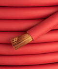 4/0 Gauge Red Welding Cable, 25 Feet, Premium Industrial Grade, Extra Flexible 600 Volt Wire, 100 Percent Copper Close-Up