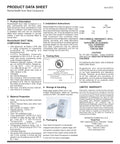 Product data sheet for Duct Seal Compound 1 Lb No Mess Easy To Apply Gray Putty Sealant For Plumbing and Metal Fabrication.
