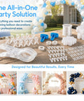 Obear 109 Pc Invisible Clear Matte Balloon Arch Kit With Heavy Duty Clamps For Wedding Birthday Decor Backdrop Party Supplies Not Included, clear clamps and clips