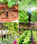 Drip Irrigation Kit For Garden And Lawn 213 Ft Easy Setup With 50 Ft Main Line And 163 Ft Branch Tubing Adjustable Drip Or Mist Nozzles