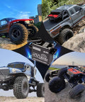 55Kg Coreless Digital Servo With Waterproof Design, 8.4V High Torque Metal Gear for RC Crawler, Boat, Truck and Robot, shown in off-road RC vehicles