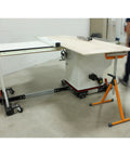 Heavy Duty T Extension Mobile Base Upgrade For Your Dream Workshop Setup Adjustable Table Saw Fence Support with plywood and mobile base.